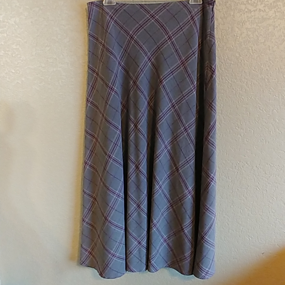 Croft & Barrow Plaid Skirt with Spandex